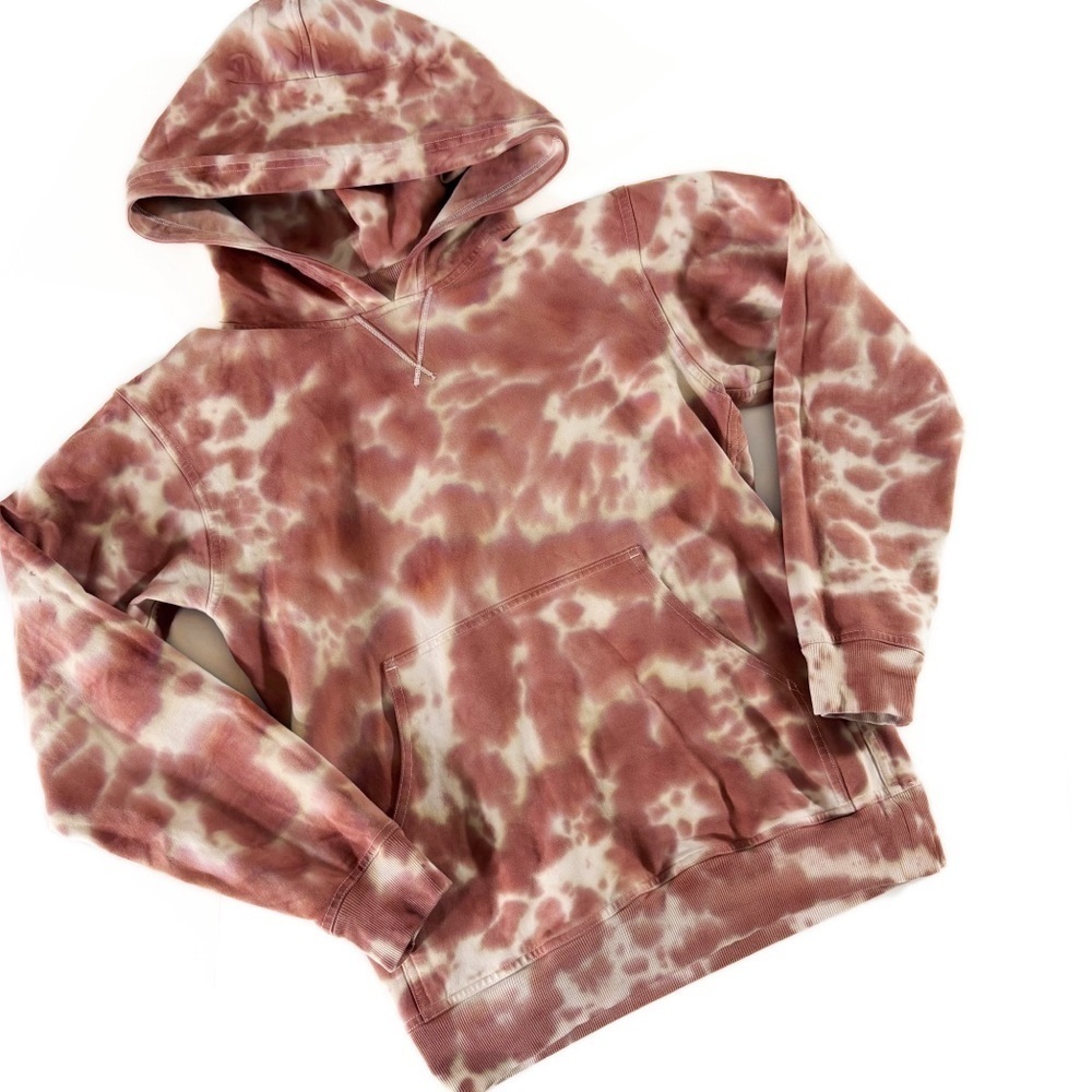Lululemon Hoodie Sweatshirt Womens Sz 2 XS All Yours Tie Dye Pink